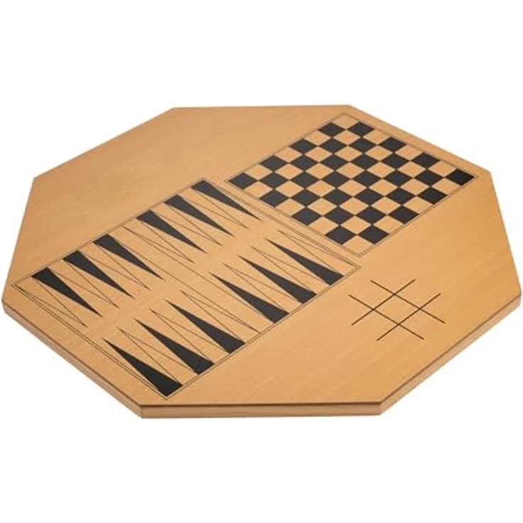 Philos 3320 - Crokinole 5 in 1, Brettspiel aus Schima Holz, für 2 - 4 Spieler, ab 6 Jahre – Bild 5