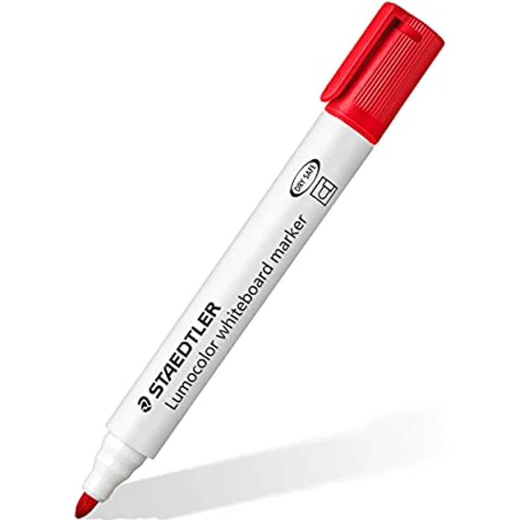 STAEDTLER whiteboard Marker Lumocolor, Linienbreite ca. 2,00 mm, schnelltrocknend, geruchsarm, lange Lebensdauer, blockierte Spitze, 10 whiteboard Marker in Faltschachtel, 351 B10 – Bild 3