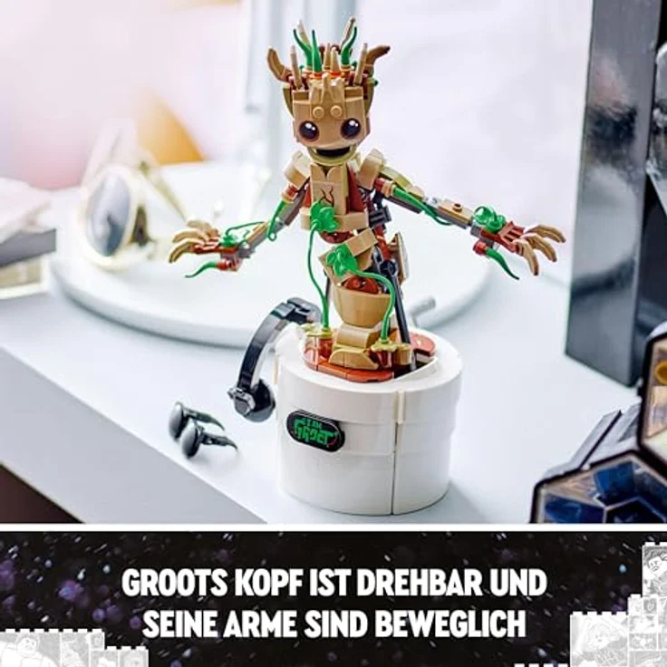 LEGO® Konstruktionsspielsteine Tanzender Groot (76297), LEGO Super Heroes, (459 St), Made in Europe – Bild 7