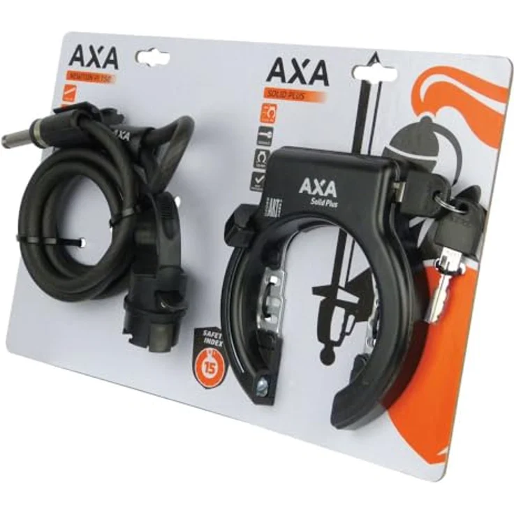 Axa Rahmenschloss Axa Solid Plus schwarz inkl. Newton PL150 – Bild 7