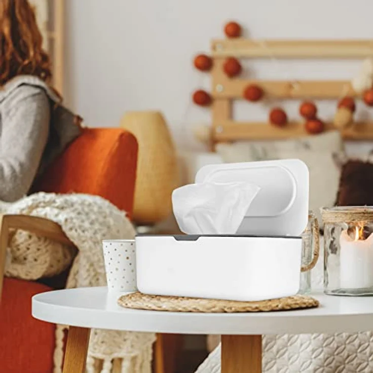 Feuchttücher Box, Baby Feuchtes Toilettenpapier Box, Spenderbox für Feuchttücher, Kinder Tücherbox Serviettenbox, mit Aufbewahrungsbox für Gesichtsabdeckungen (Grau) - Preisvergleich – Bild 7