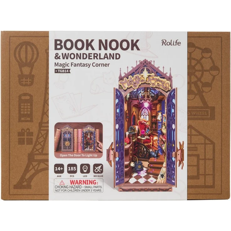 ROLIFE 3D-Puzzle Book Nook "Magic Fantasy Corner", Buchstütze und Dekorationsobjekt zum Basteln