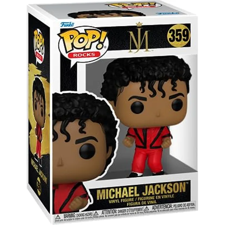 Funko Pop! Rocks: Michael Jackson - (Thriller) - Vinyl-Sammelfigur - Geschenkidee - Offizielle Handelswaren - Spielzeug Für Kinder und Erwachsene - Music Fans - Modellfigur Für Sammler und Display