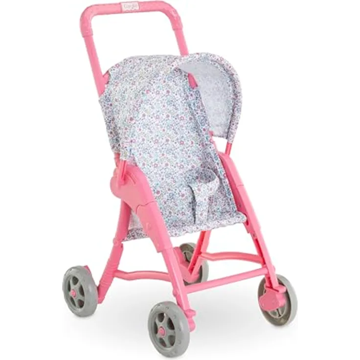 Corolle Mon Premier Poupon Puppenbuggy, floral, für 30cm Puppen, klappbares Verdeck, ab 18 Monaten