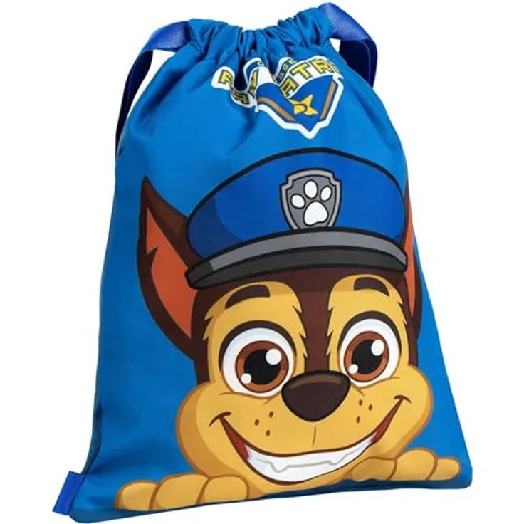 Cerda Turnbeutel Paw Patrol, leichter Polyester-Sportbeutel mit Rückengurten für Sport und Freizeit