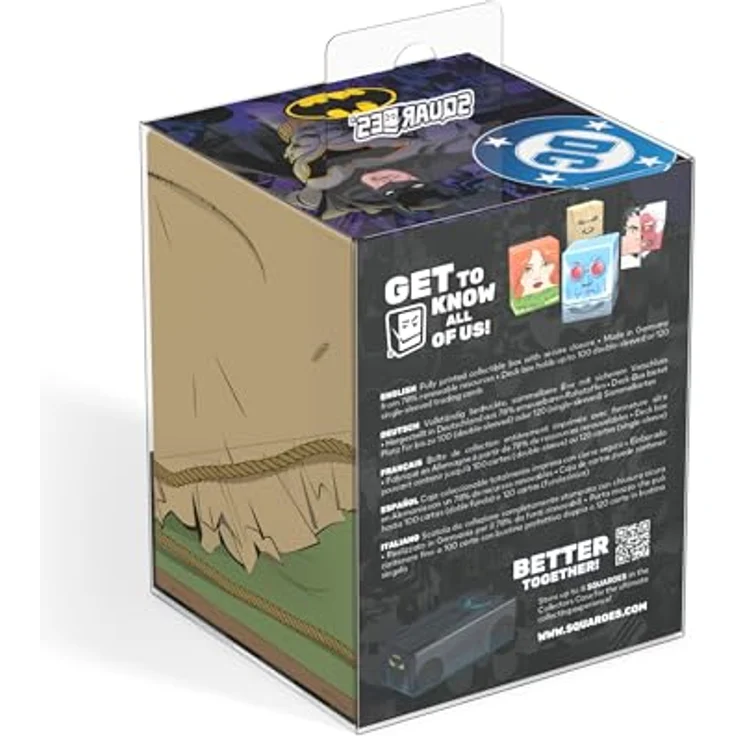 Squaroes Squaroe Batman: Gotham City GC013 - Scarecrow, Deck-Box für bis zu 100 Spielkarten, vollständig bedruckt, aus 78% erneuerbaren Rohstoffen, hergestellt in Deutschland – Bild 9