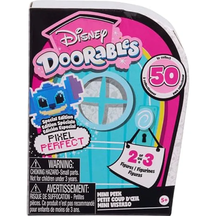 Disney Doorables Pixel Perfect Mini Peek-Figuren, 3,8 cm Überraschungs-Sammelfiguren, Kinderspielzeug von Just Play, 7.32