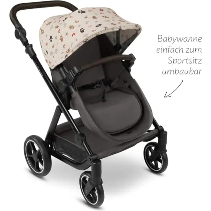 ABC Design Migno - Teddy, Puppenwagen für Puppen bis 53 cm, passend für Puppen-Eltern ab 3 Jahren – Bild 4