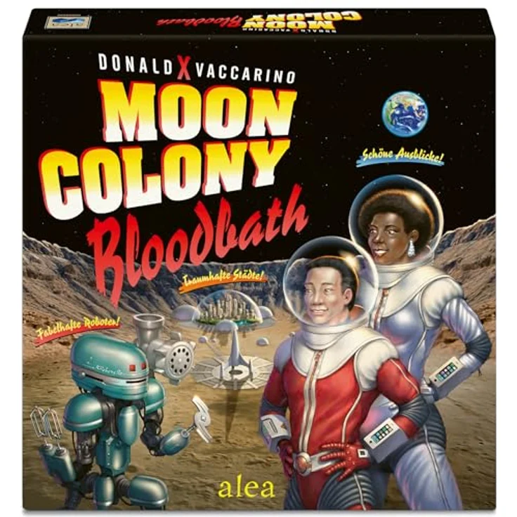 Ravensburger Moon Colony Bloodbath, taktisches Kartenspiel mit schwarzem Humor für 1-5 Spieler, ab 14 Jahren – Bild 1