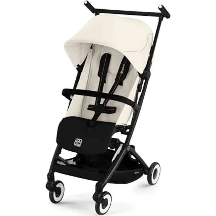 Cybex Gold Kinderwagen LIBELLE, ultraleicht mit Einhand-Gurtsystem, für 6 Monate bis 4 Jahre, Canvas White – Bild 2