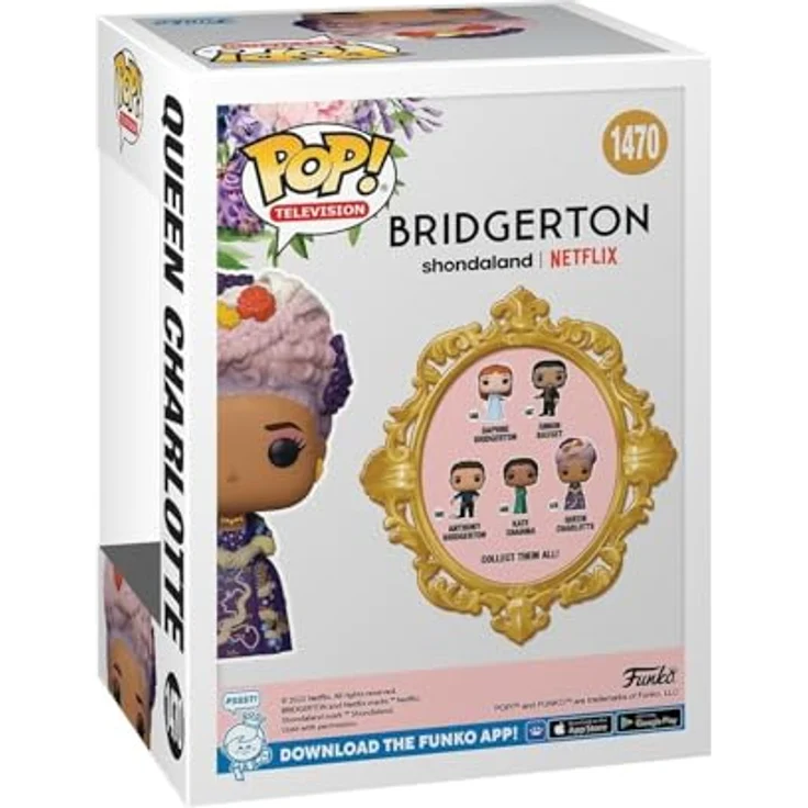 Funko POP! TV: Bridgerton - Queen Charlotte - ca. 9,5 cm Vinyl-Sammelfigur, offizielles Merchandise für Sammler und Fans – Bild 3