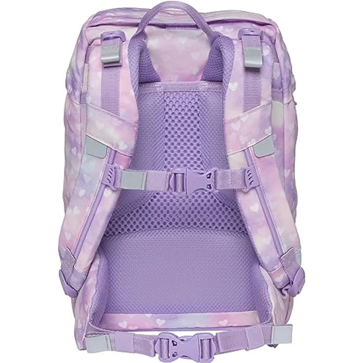 Beckmann Schulranzen Classic, 6tlg. Set in Blau, inkl. Sportrucksack, Federmäppchen, Schlamperrolle und Buttons, ergonomisch und klimaneutral – Bild 4