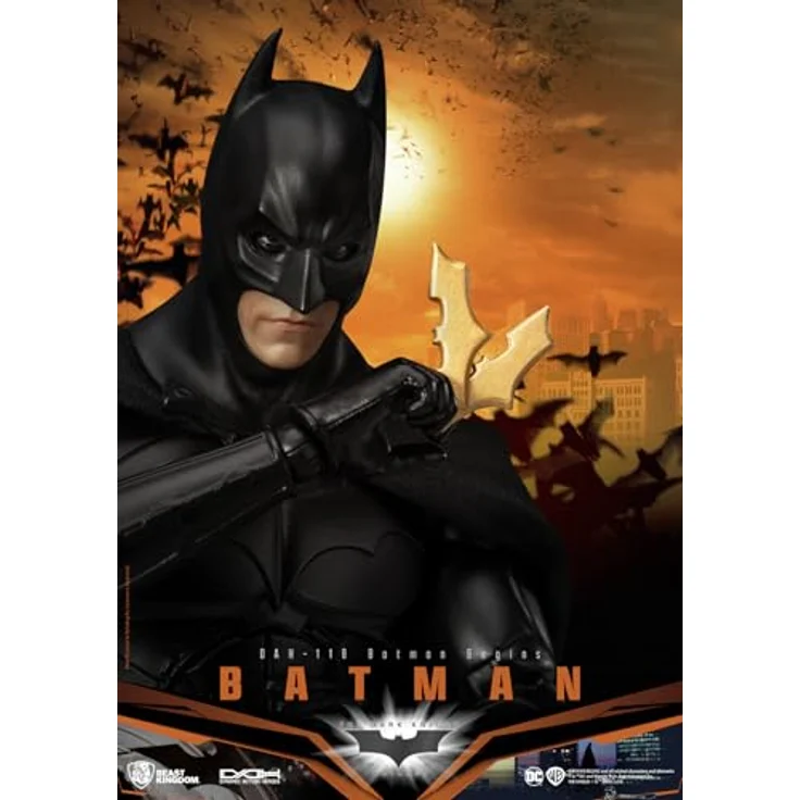 Beast Kingdom DC Comics Dynamic 8ction Heroes Actionfigur 1/9 Batman (Batman Begins), 21 cm mit hochwertigem Stoffumhang und Zubehörteilen – Bild 3