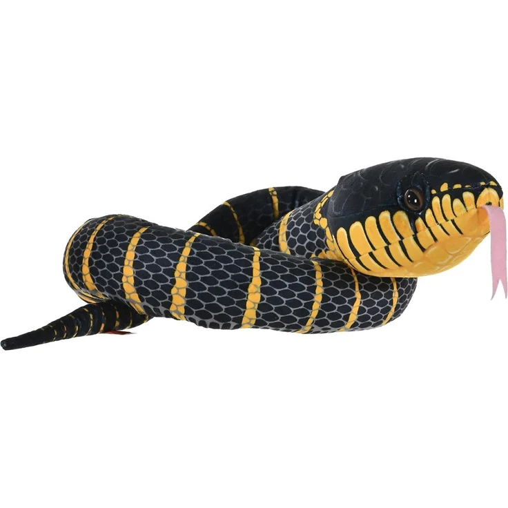 Wild Republic Snakesss 137 cm, detailgetreue Schlange in Mangrove mit schwarzen Reißzähnen