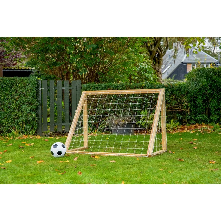 Euro Play Homegoal Classic Micro, Freistehendes Tor in Holzoptik, 1250mm Breite, 600mm Tiefe, 1000mm Höhe