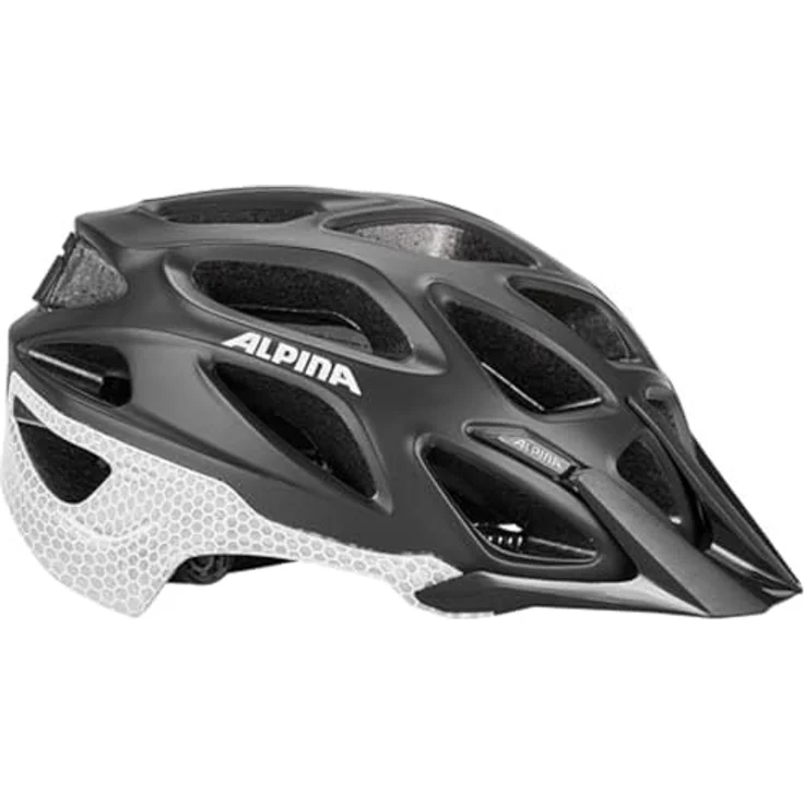 ALPINA MYTHOS REFLECTIVE - Reflektierender, Optimal Sichtbarer & Sicherer Fahrradhelm Mit Fliegennetz Für Erwachsene, black reflective, 52-57 cm – Bild 4