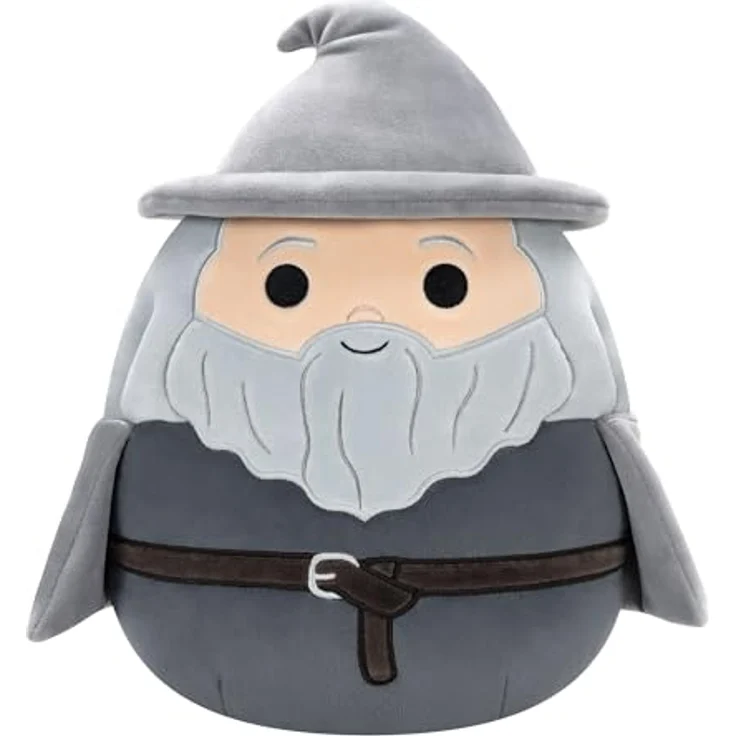 Squishmallows SQWB00314 Gandalf, 25 cm Plüschkuscheltier aus „Der Herr der Ringe“, offiziell lizenziert von Warner Bros. – Bild 1