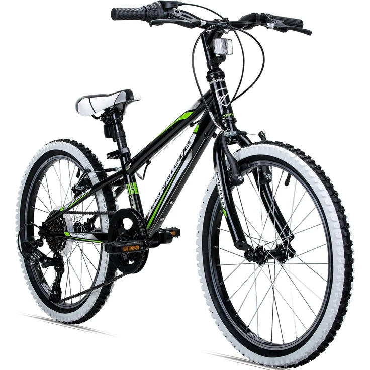 bergsteiger Kinderfahrrad Kansas 20, 24 Zoll, 6 Gang Shimano Tourney RD-TY300 Schaltwerk, Kettenschaltung, in verschiedenen Farben