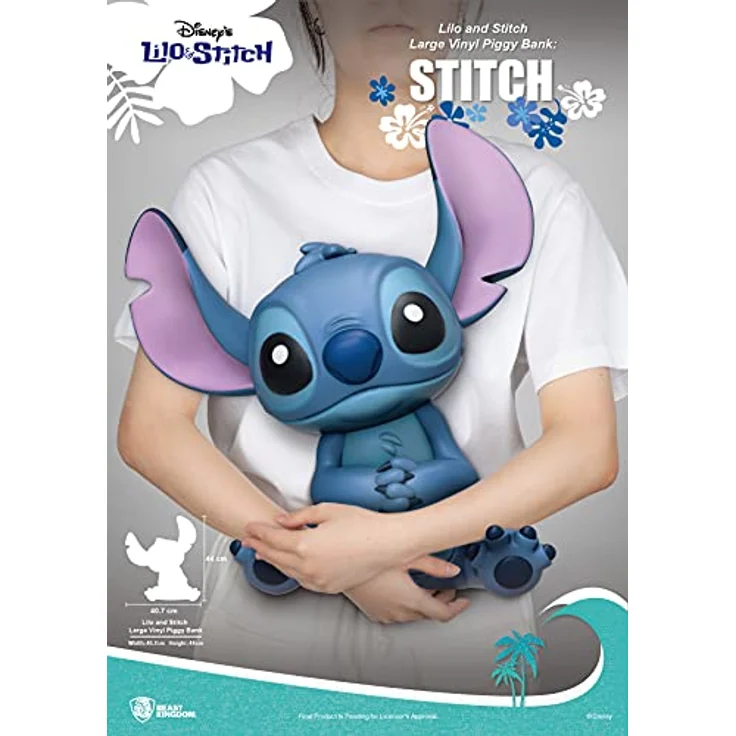Beast Kingdom Toys Lilo and Stitch Piggy Vinyl Spardose, 40 cm große Spardose in bedruckter Box – Bild 7
