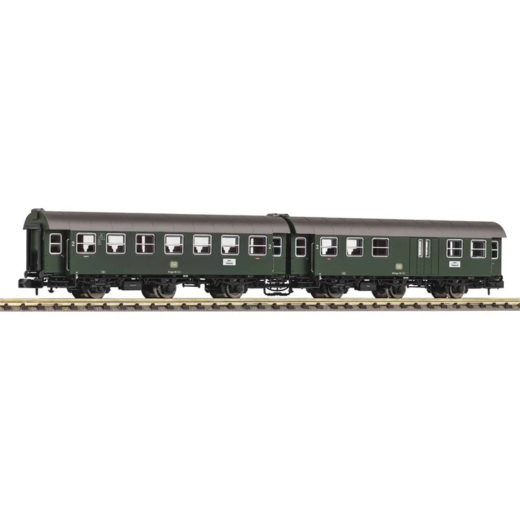 Piko N 40765 N 2er-Set Umbauwagen B3yg + BD3yg der DB, Epoche IV, detailgetreue Neukonstruktionen mit Inneneinrichtung