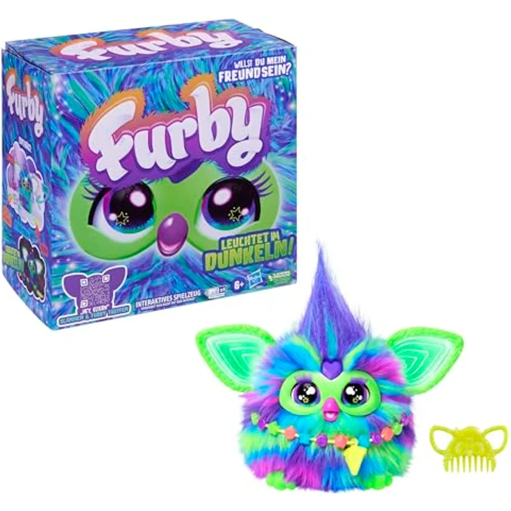 Hasbro Plüschfigur Furby Galaxy, interaktives Spielzeug mit Sound und leuchtender Funktion, geeignet ab 6 Jahren – Bild 4
