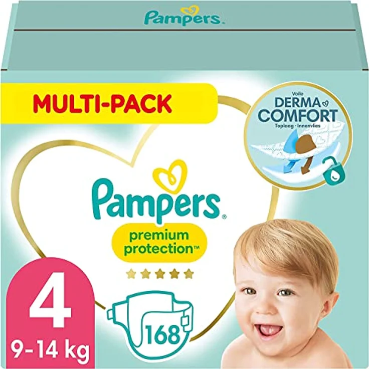 Pampers - Premium Protection Windeln, Gr.4 Maxi Monatsbox (1 x 168 Stück) – Bild 2