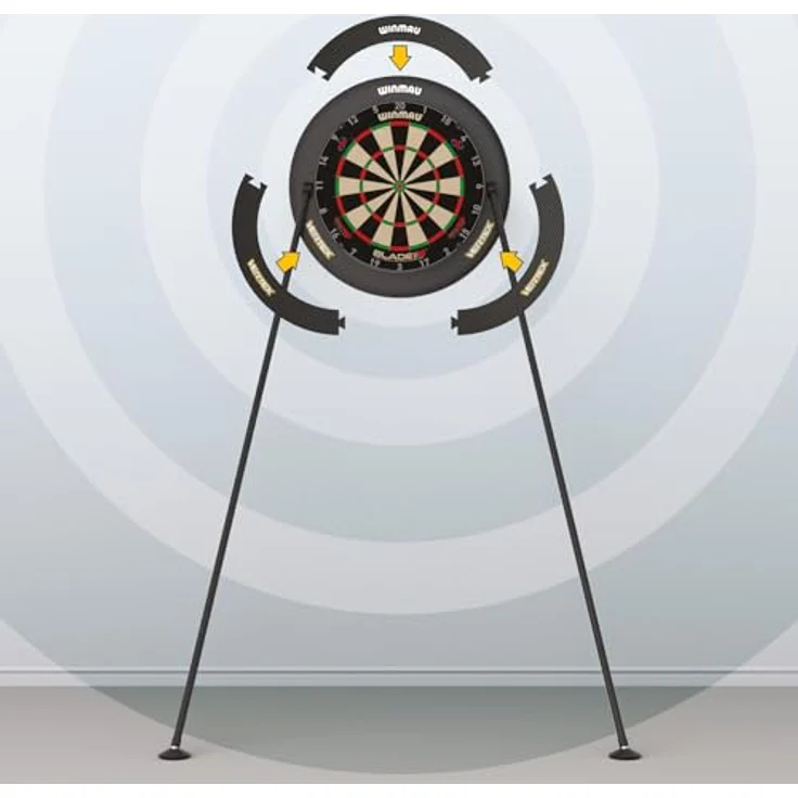 WINMAU Vertex Portable Dartboard Stand, originaler stabiler Stand für klassische Dartscheiben – Bild 3