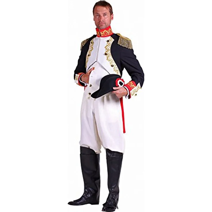 Thetru Napoleon Kostüm (M), dreiteiliges Ensemble aus 100% Polyester für historische Nachstellungen und Kostümpartys – Bild 1