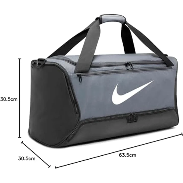 Nike Sportswear Sporttasche NK BRSLA M DUFF - 9.5 (60L), strapazierfähige Kindersporttasche mit separatem Schuhfach, blau - Preisvergleich – Bild 6