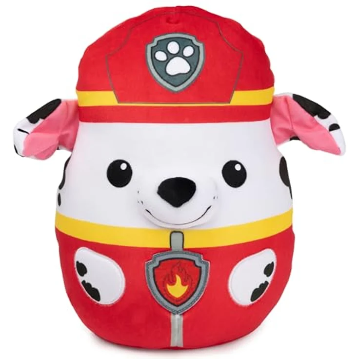 GUND PAW Patrol Trend Squishy Marshall, 30 cm - hochwertiges Plüschtier zur beliebten TV-Serie und Kuschelkissen in einem, Geschenk für Kinder ab 1 Jahr – Bild 1