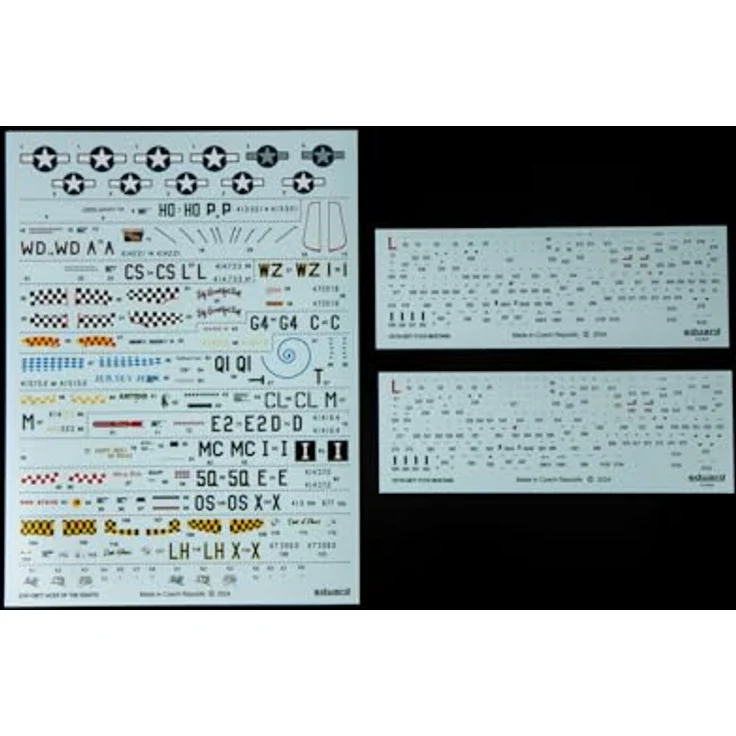 Eduard 2147 - 1:72 Aces Of The Eighth Dual Combo, Modellflugzeugbausatz mit 2 Brustteilen und 12 Pilotenaufklebern – Bild 3