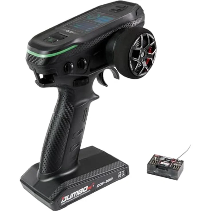 Amewi DDF-350 10-Kanal Fernsteuerung, Farbdisplay, 4 GHz, programmierbare Kanäle, Deutsch Menü – Bild 1