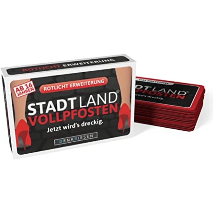 DENKRIESEN - Stadt Land VOLLPFOSTEN® - Das Brettspiel – ERWEITERUNG | +354 Kategorien (Rotlicht Edition) - Preisvergleich