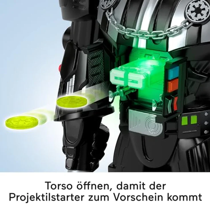Fisher-Price Imaginext STAR WARS Darth Vader-Bot, 60 cm Spielzeug mit Lichtern, Geräuschen und Sturmtruppler Die-Cast Figurenschlüssel, für Kinder ab 3 Jahren, HXG51 – Bild 4