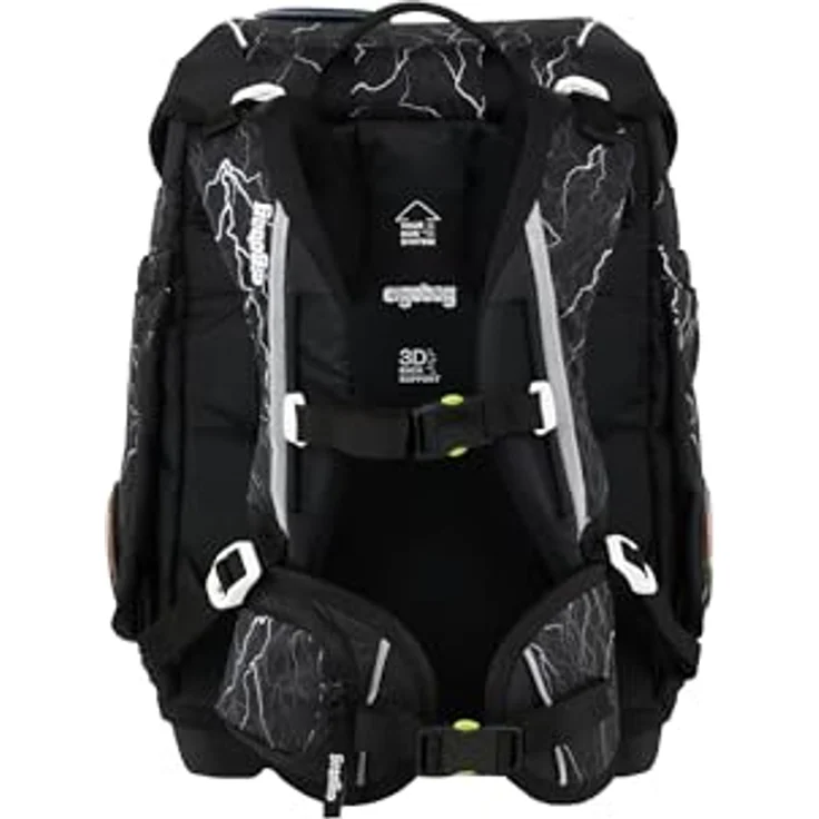 ergobag cubo Set, ergonomischer Schulranzen 5-teilig für 1. Klasse, höhenverstellbar, standfest, individuell gestaltbar, aus 27,7 recycelten PET-Flaschen – Bild 5