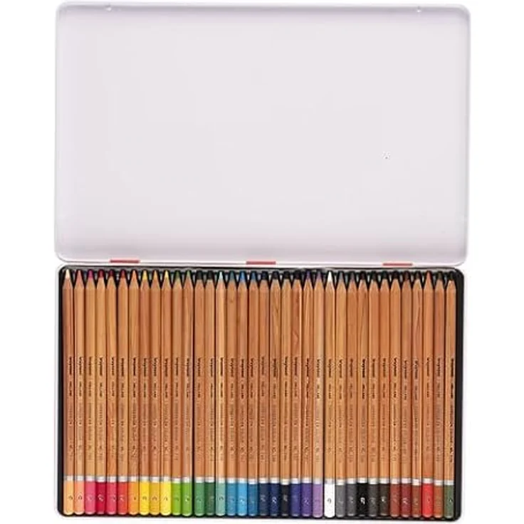 Bruynzeel Expression Buntstifte 36er-Set, Metalletui mit pigmentierter Formel für leuchtende Farben, ideal für Malbücher und Bullet Journaling – Bild 2