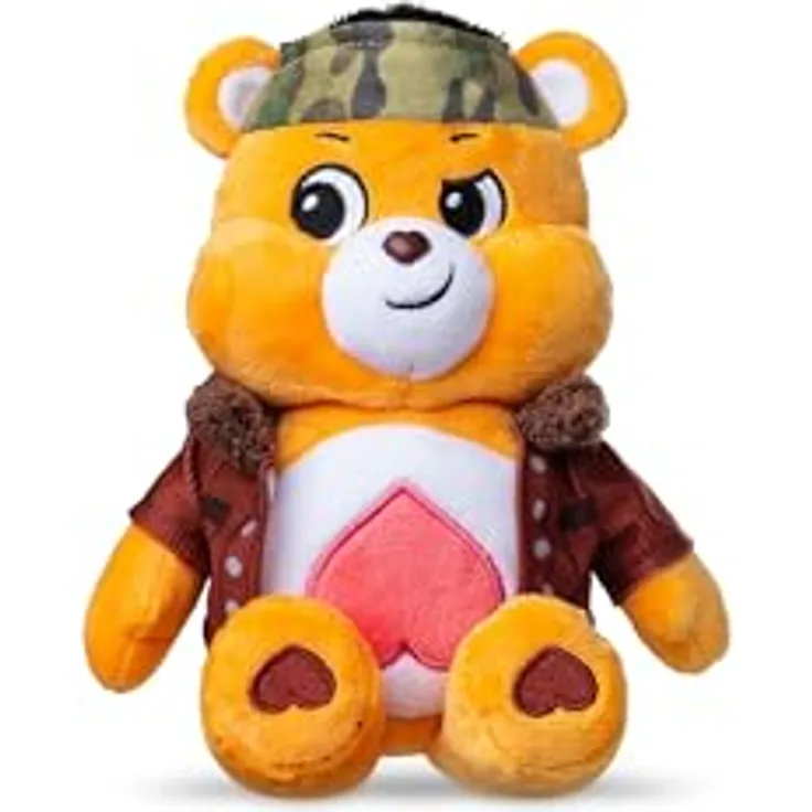 Troetelbeertjes Care Bears Plüsch Tenderheart Bear 22cm, Limited Edition mit detailliertem Belly Badge-Design, weich und kuschelig