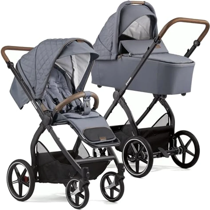 Gesslein FX4 Swing 2in1, Kombikinderwagen-Set inkl. Babywanne Panorama Lyx, 10 kg leicht, mit umfangreichem Zubehör – Bild 2