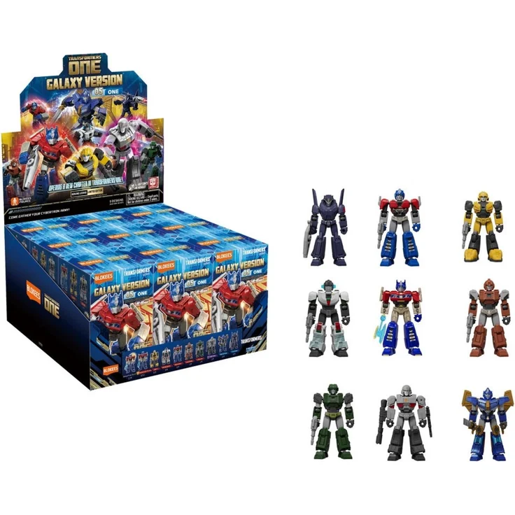 Dickie Blokees Transformers Galaxy 05, Bausatz bewegliche Figur mit 40-48 Teilen, zufällige Auswahl