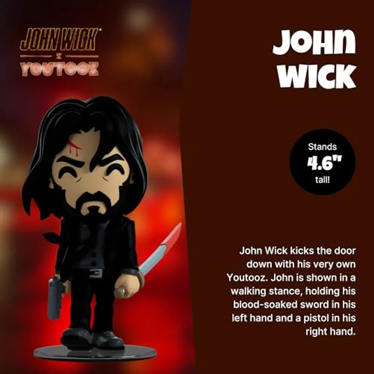 Youtooz John Wick-Figur, 11CM, ideal für Spiel und Phantasie, blendfreie Oberfläche – Bild 2