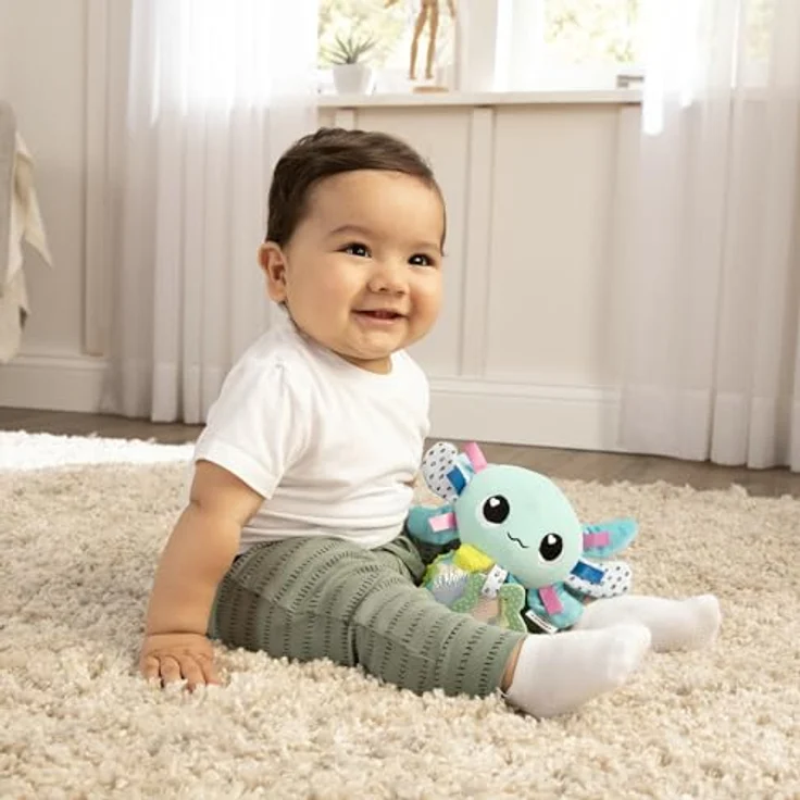 TOMY Lamaze Axolotl-Anhänger Artur L27497, Reisekuscheltier mit unterschiedlichen Texturen und Beißteilen – Bild 2