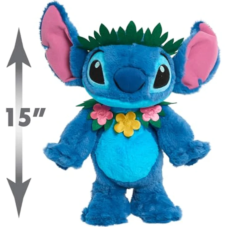 Just Play JP30283 Disney Stitch - Interaktives Plüschtier zum Tanzen und Singen, 40 cm, mehrfarbig, für Kinder ab 3 Jahren – Bild 3