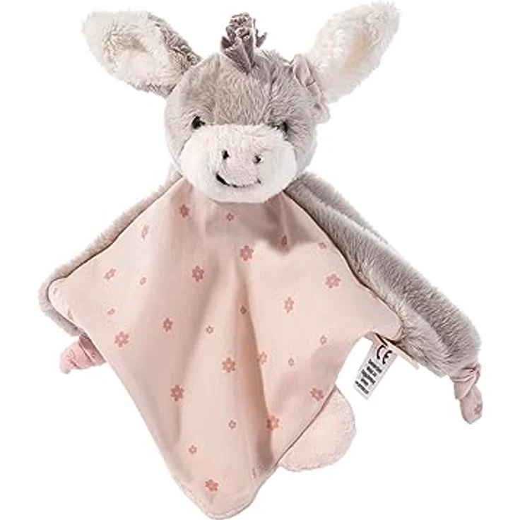 Sterntaler Geschenk Set Esel Emmi Girl flora rose, Kinderhandtuch & Schmusetuch, hautsympathisches Frottee, Rassel & Aufhängeschlaufe – Bild 4