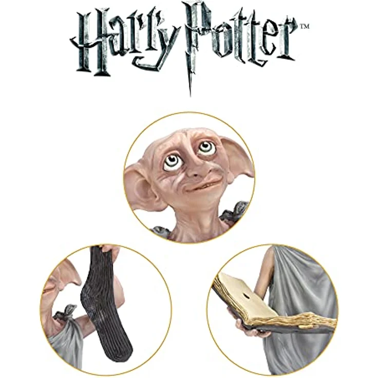 Muckle Mannequins Harry Potter Resin-Statue Dobby, 25 cm, detailgetreue Sammelfigur aus der Noble Collection – Bild 5