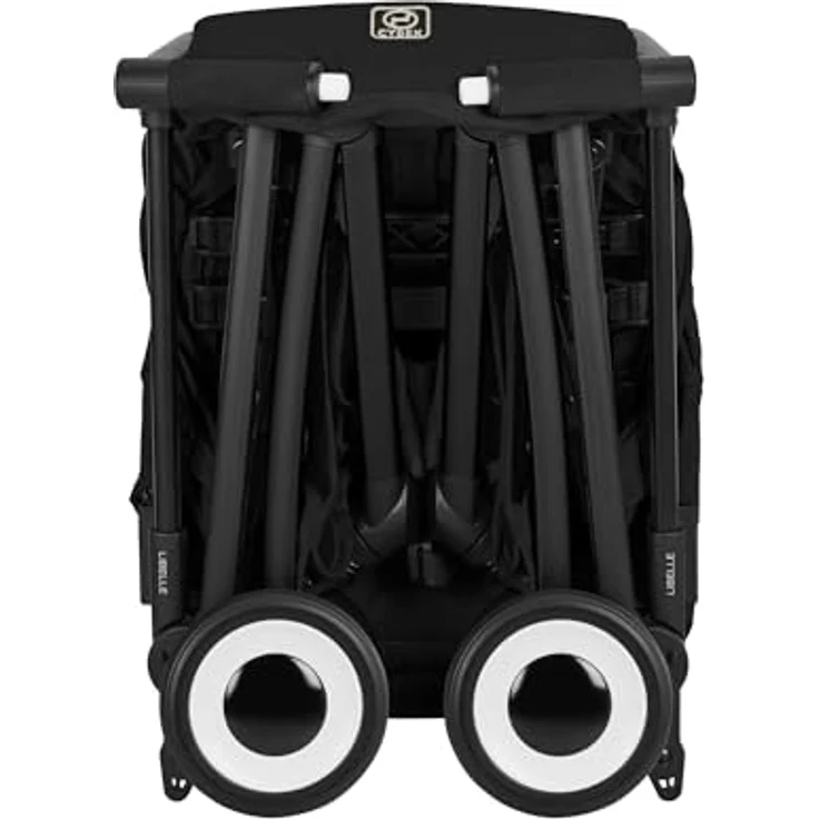 Cybex Gold Kinderwagen LIBELLE, ultraleicht (6 kg), handgepäcktauglich, Einhand-Gurtsystem, Magic Black – Bild 4