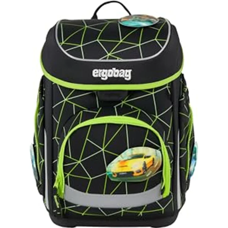 ergobag cubo Set ergonomischer Schulranzen 5-teilig, höhenverstellbar, reflektierend, inkl. Sportbeutel und Federmäppchen, 28 x 40 x 25 cm – Bild 3