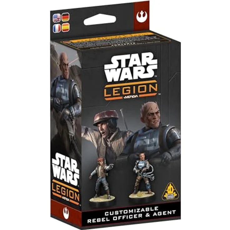 Atomic Mass Games Star Wars Legion anpassbarer Rebellenoffizier & Agent, Miniaturenspielset mit über 20 optionalen Bauteilen – Bild 1