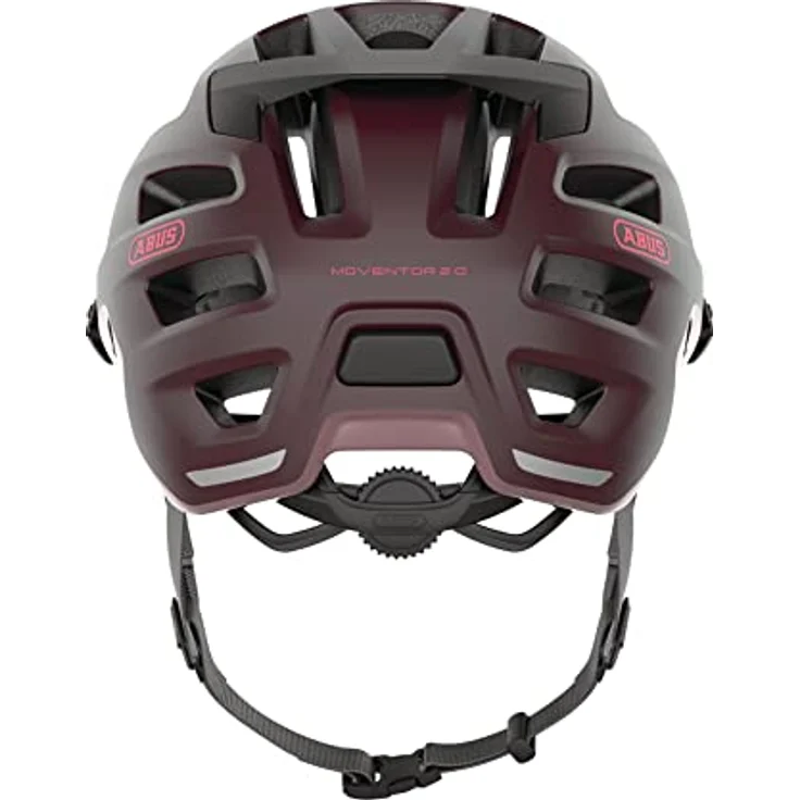 ABUS MTB-Helm Moventor 2.0 - komfortabler Fahrradhelm fürs Gelände - All-Mountain-Helm - für Damen und Herren - Dunkelrot, Größe L – Bild 4