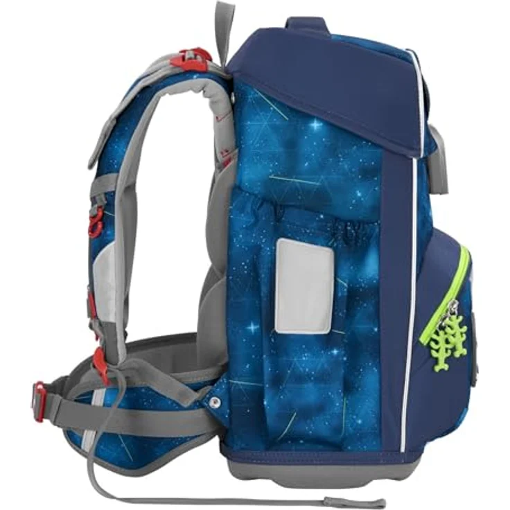 Step by Step Giant Schulranzen-Set „Starship Galactus“, 5-teilig, blau, ergonomischer Tornister mit Reflektoren, höhenverstellbar mit Hüft- und Brustgurt, 23 Liter – Bild 5