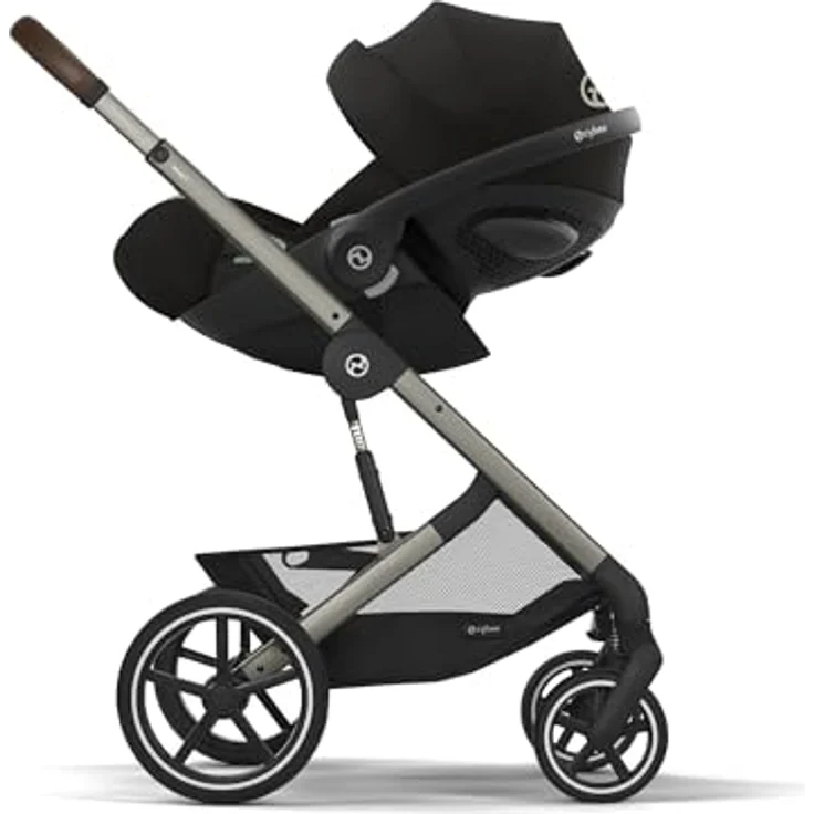 Cybex Cloud G3 i-Size Plus Babyschale, sicherer Transport für 0-13 kg, Moon Black – Bild 4